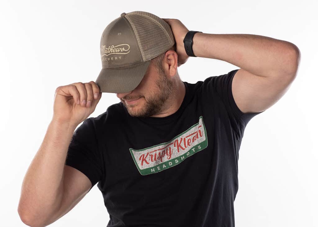 Dustin Coressel tips his hat